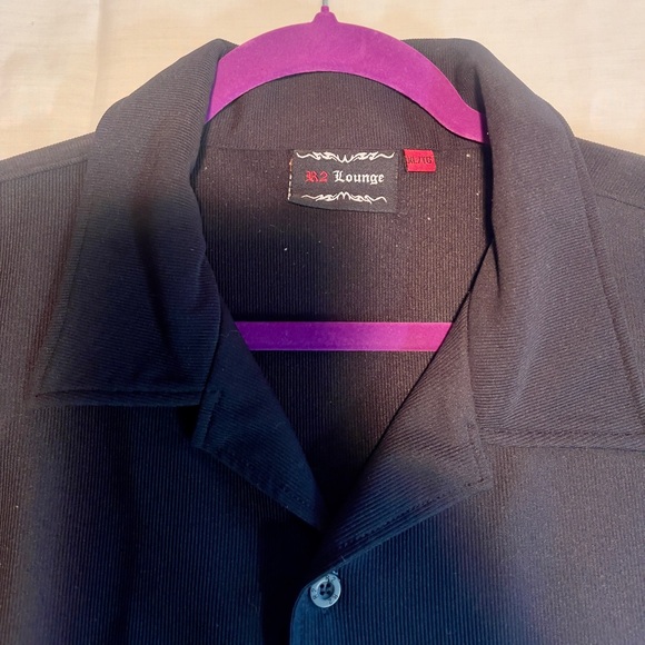 Vintage y2k R2 Randy, Randy River black button down Shirt - Picture 2 of 6